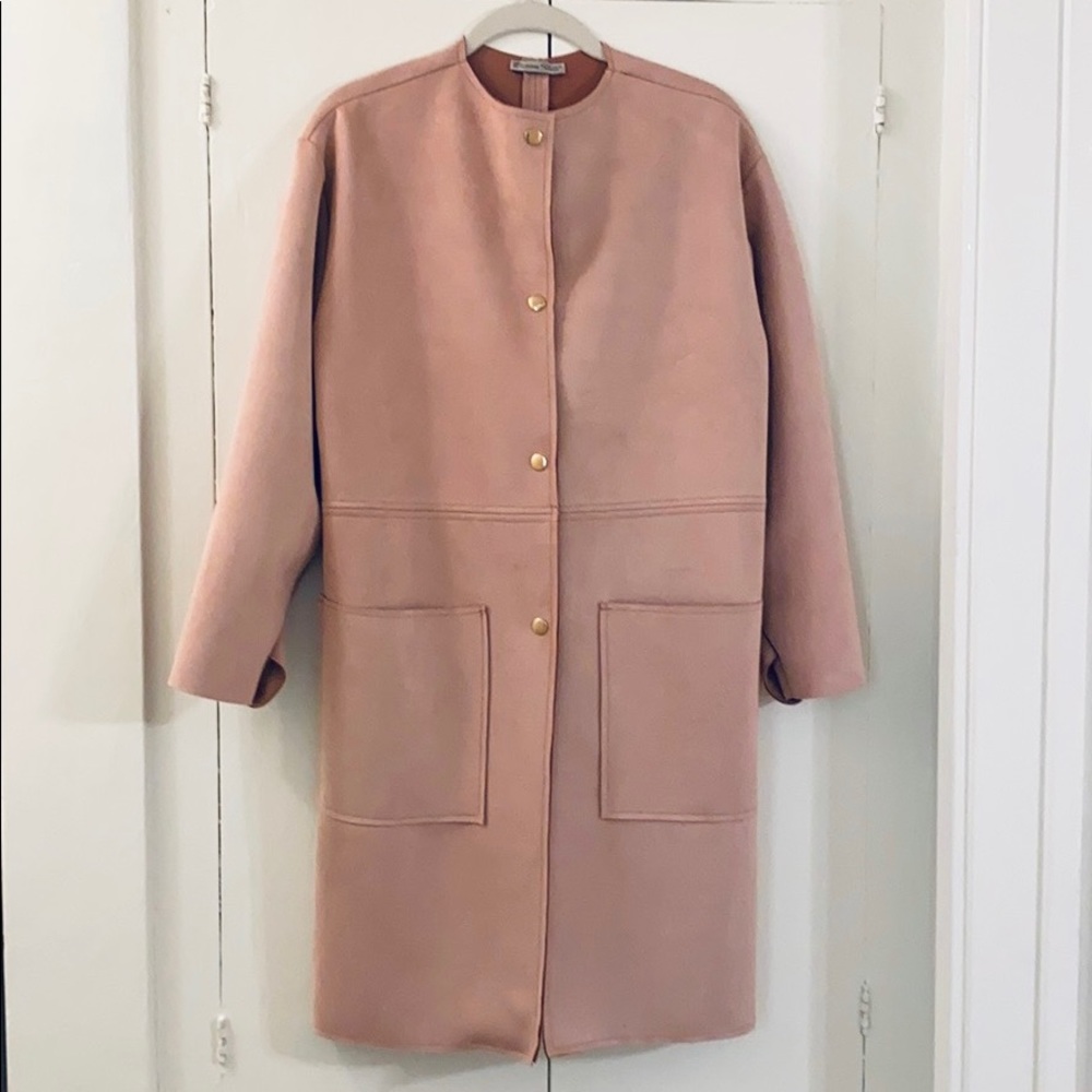ZARA rose suede coat - Picture 2 of 5